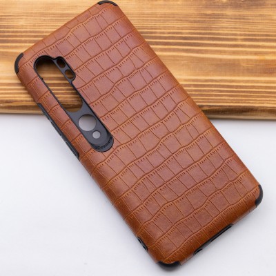Кожаная накладка Epic Vivi Crocodile series для Xiaomi Mi Note 10 / Note 10 Pro / Mi CC9 Pro Светло-коричневый Кожаная накладка Epic Vivi Crocodile series для Xiaomi Mi Note 10 / Note 10 Pro / Mi CC9 Pro Светло-коричневый