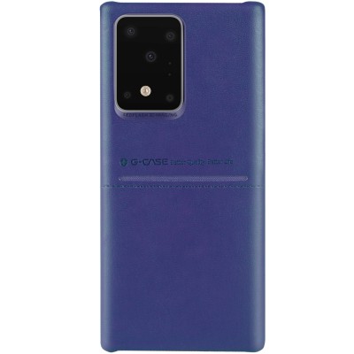 Кожаная накладка G-Case Cardcool Series для Samsung Galaxy S20 Ultra Синий Кожаная накладка G-Case Cardcool Series для Samsung Galaxy S20 Ultra Синий