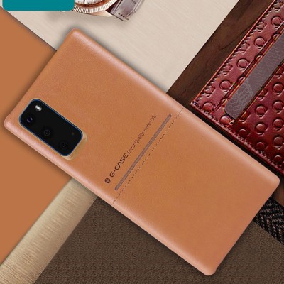 Кожаная накладка G-Case Cardcool Series для Samsung Galaxy S20 Коричневый Кожаная накладка G-Case Cardcool Series для Samsung Galaxy S20 Коричневый