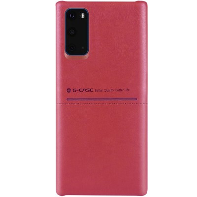 Кожаная накладка G-Case Cardcool Series для Samsung Galaxy S20 Красный Кожаная накладка G-Case Cardcool Series для Samsung Galaxy S20 Красный