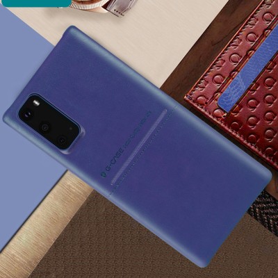 Кожаная накладка G-Case Cardcool Series для Samsung Galaxy S20 Синий Кожаная накладка G-Case Cardcool Series для Samsung Galaxy S20 Синий