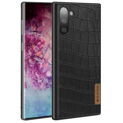 Кожаная накладка G-Case Crocodile Dark series для Samsung Galaxy Note 10 Черный Кожаная накладка G-Case Crocodile Dark series для Samsung Galaxy Note 10 Черный