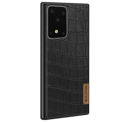 Кожаная накладка G-Case Crocodile Dark series для Samsung Galaxy S20 Ultra Черный Кожаная накладка G-Case Crocodile Dark series для Samsung Galaxy S20 Ultra Черный