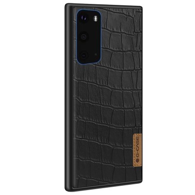 Кожаная накладка G-Case Crocodile Dark series для Samsung Galaxy S20 Черный Кожаная накладка G-Case Crocodile Dark series для Samsung Galaxy S20 Черный