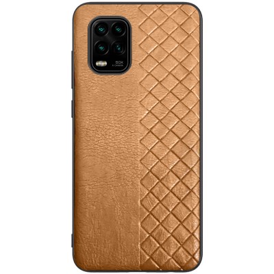 Кожаная накладка WeaveSide (PU) для Xiaomi Mi 10 Lite Коричневый