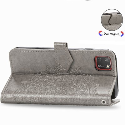 Кожаный чехол (книжка) Art Case с визитницей для Huawei Y5p Серый Кожаный чехол (книжка) Art Case с визитницей для Huawei Y5p Серый