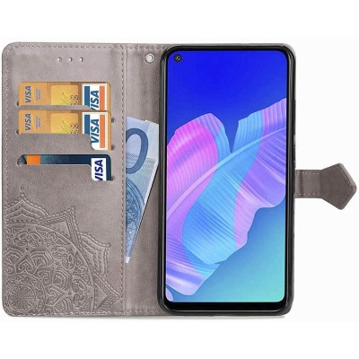 Кожаный чехол (книжка) Art Case с визитницей для Huawei Y5p Серый Кожаный чехол (книжка) Art Case с визитницей для Huawei Y5p Серый