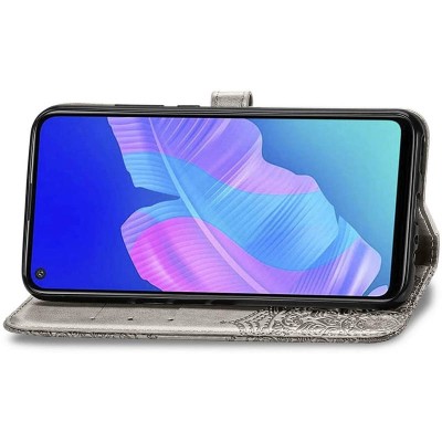 Кожаный чехол (книжка) Art Case с визитницей для Huawei Y5p Серый Кожаный чехол (книжка) Art Case с визитницей для Huawei Y5p Серый
