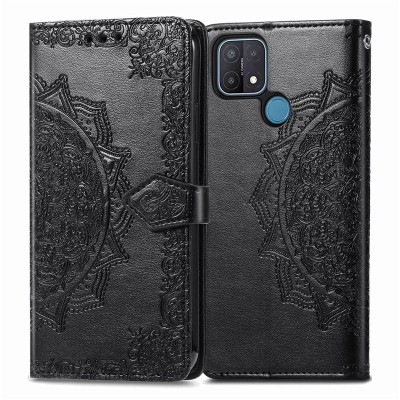 Кожаный чехол (книжка) Art Case с визитницей для Oppo A15 / A15s Черный Кожаный чехол (книжка) Art Case с визитницей для Oppo A15 / A15s Черный