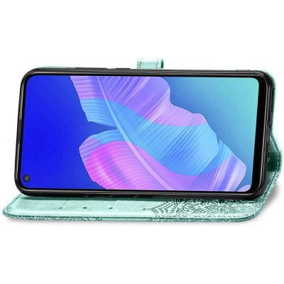 Кожаный чехол (книжка) Art Case с визитницей для Oppo A52 / A72 / A92 Бирюзовый Кожаный чехол (книжка) Art Case с визитницей для Oppo A52 / A72 / A92 Бирюзовый