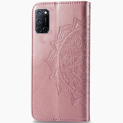 Кожаный чехол (книжка) Art Case с визитницей для Oppo A52 / A72 / A92 Розовый Кожаный чехол (книжка) Art Case с визитницей для Oppo A52 / A72 / A92 Розовый