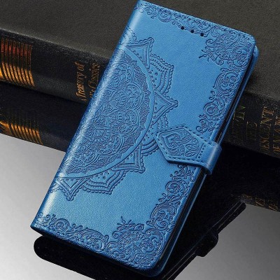 Кожаный чехол (книжка) Art Case с визитницей для Oppo A52 / A72 / A92 Синий Кожаный чехол (книжка) Art Case с визитницей для Oppo A52 / A72 / A92 Синий