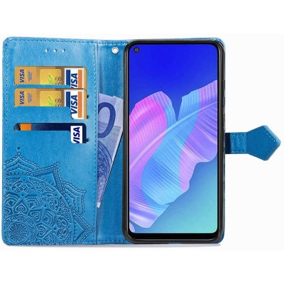 Кожаный чехол (книжка) Art Case с визитницей для Oppo A52 / A72 / A92 Синий Кожаный чехол (книжка) Art Case с визитницей для Oppo A52 / A72 / A92 Синий