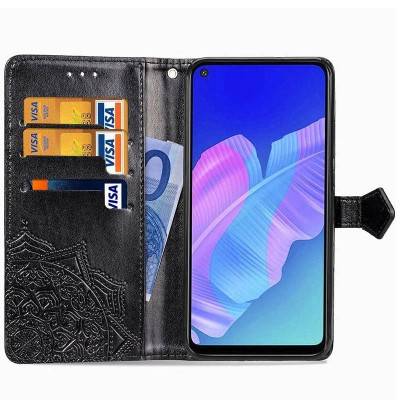 Кожаный чехол (книжка) Art Case с визитницей для Oppo A52 / A72 / A92 Черный Кожаный чехол (книжка) Art Case с визитницей для Oppo A52 / A72 / A92 Черный