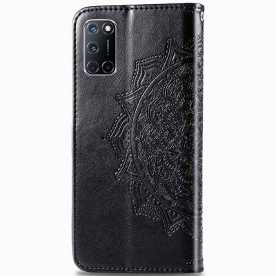 Кожаный чехол (книжка) Art Case с визитницей для Oppo A52 / A72 / A92 Черный Кожаный чехол (книжка) Art Case с визитницей для Oppo A52 / A72 / A92 Черный