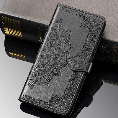 Кожаный чехол (книжка) Art Case с визитницей для Oppo A52 / A72 / A92 Черный Кожаный чехол (книжка) Art Case с визитницей для Oppo A52 / A72 / A92 Черный