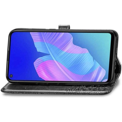 Кожаный чехол (книжка) Art Case с визитницей для Oppo A52 / A72 / A92 Черный Кожаный чехол (книжка) Art Case с визитницей для Oppo A52 / A72 / A92 Черный