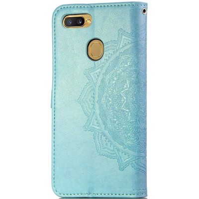 Кожаный чехол (книжка) Art Case с визитницей для Oppo A5s / Oppo A12 Бирюзовый Кожаный чехол (книжка) Art Case с визитницей для Oppo A5s / Oppo A12 Бирюзовый