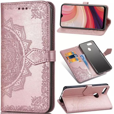 Кожаный чехол (книжка) Art Case с визитницей для Oppo A5s / Oppo A12 Розовый Кожаный чехол (книжка) Art Case с визитницей для Oppo A5s / Oppo A12 Розовый