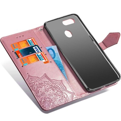 Кожаный чехол (книжка) Art Case с визитницей для Oppo A5s / Oppo A12 Розовый Кожаный чехол (книжка) Art Case с визитницей для Oppo A5s / Oppo A12 Розовый