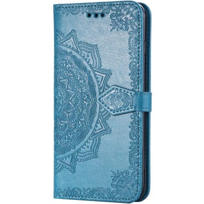 Кожаный чехол (книжка) Art Case с визитницей для Oppo A5s / Oppo A12 Синий