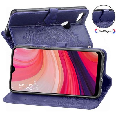 Кожаный чехол (книжка) Art Case с визитницей для Oppo A5s / Oppo A12 Фиолетовый Кожаный чехол (книжка) Art Case с визитницей для Oppo A5s / Oppo A12 Фиолетовый
