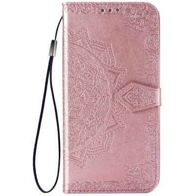 Кожаный чехол (книжка) Art Case с визитницей для Realme 5 / 6i Розовый Кожаный чехол (книжка) Art Case с визитницей для Realme 5 / 6i Розовый