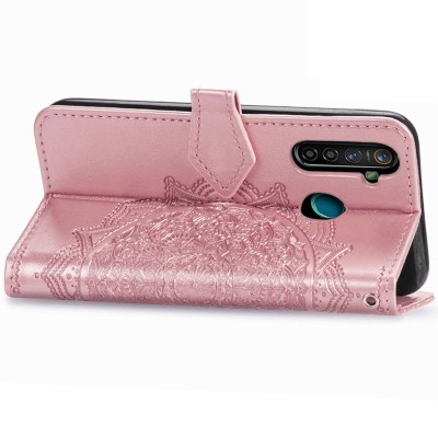 Кожаный чехол (книжка) Art Case с визитницей для Realme 5 / 6i Розовый Кожаный чехол (книжка) Art Case с визитницей для Realme 5 / 6i Розовый