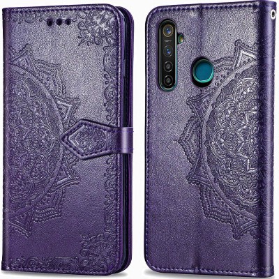 Кожаный чехол (книжка) Art Case с визитницей для Realme 5 / 6i Фиолетовый Кожаный чехол (книжка) Art Case с визитницей для Realme 5 / 6i Фиолетовый