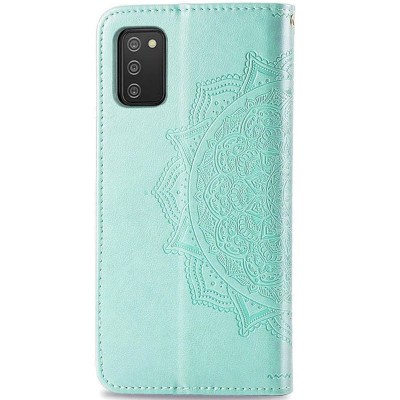 Кожаный чехол (книжка) Art Case с визитницей для Samsung Galaxy A02s Бирюзовый Кожаный чехол (книжка) Art Case с визитницей для Samsung Galaxy A02s Бирюзовый
