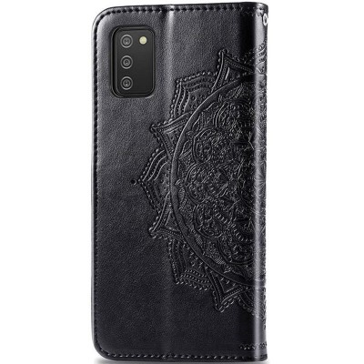 Кожаный чехол (книжка) Art Case с визитницей для Samsung Galaxy A02s Черный Кожаный чехол (книжка) Art Case с визитницей для Samsung Galaxy A02s Черный