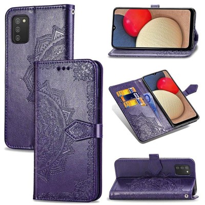 Кожаный чехол (книжка) Art Case с визитницей для Samsung Galaxy A03s Фиолетовый Кожаный чехол (книжка) Art Case с визитницей для Samsung Galaxy A03s Фиолетовый