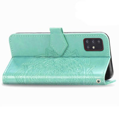 Кожаный чехол (книжка) Art Case с визитницей для Samsung Galaxy M31s Бирюзовый Кожаный чехол (книжка) Art Case с визитницей для Samsung Galaxy M31s Бирюзовый