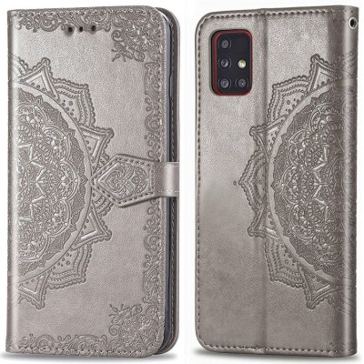 Кожаный чехол (книжка) Art Case с визитницей для Samsung Galaxy M31s Серый Кожаный чехол (книжка) Art Case с визитницей для Samsung Galaxy M31s Серый