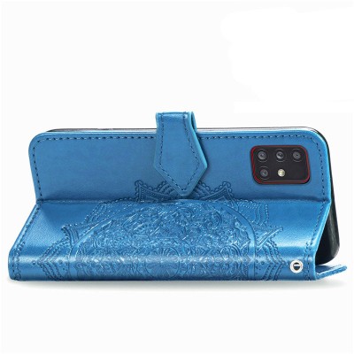 Кожаный чехол (книжка) Art Case с визитницей для Samsung Galaxy M31s Синий Кожаный чехол (книжка) Art Case с визитницей для Samsung Galaxy M31s Синий