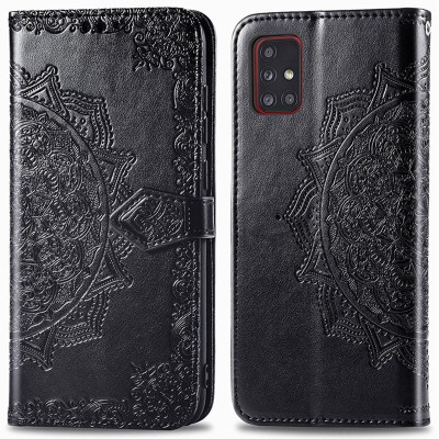Кожаный чехол (книжка) Art Case с визитницей для Samsung Galaxy M31s Черный Кожаный чехол (книжка) Art Case с визитницей для Samsung Galaxy M31s Черный