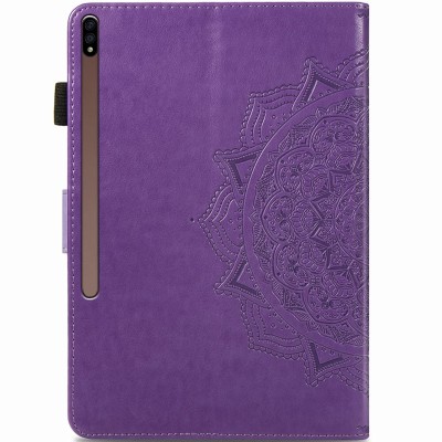 Кожаный чехол (книжка) Art Case с визитницей для Samsung Galaxy Tab S7 Сиреневый