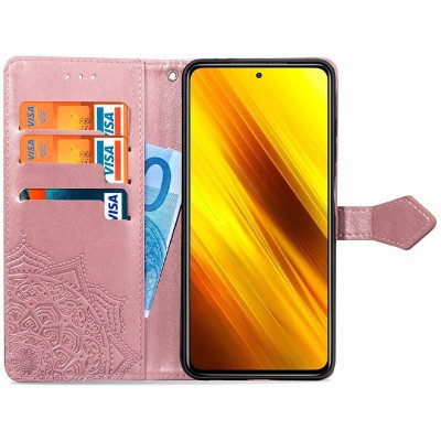 Кожаный чехол (книжка) Art Case с визитницей для TECNO POP 2F Розовый