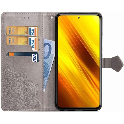 Кожаный чехол (книжка) Art Case с визитницей для TECNO POP 2F Серый Кожаный чехол (книжка) Art Case с визитницей для TECNO POP 2F Серый