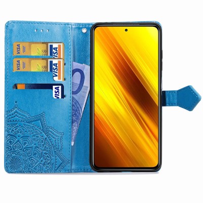 Кожаный чехол (книжка) Art Case с визитницей для TECNO POP 2F Синий Кожаный чехол (книжка) Art Case с визитницей для TECNO POP 2F Синий