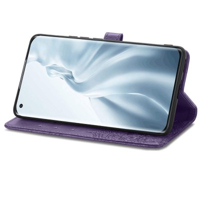 Кожаный чехол (книжка) Art Case с визитницей для Xiaomi Mi 11 Lite Фиолетовый Кожаный чехол (книжка) Art Case с визитницей для Xiaomi Mi 11 Lite Фиолетовый