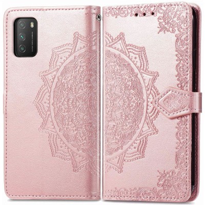 Кожаный чехол (книжка) Art Case с визитницей для Xiaomi Poco M3 Розовый Кожаный чехол (книжка) Art Case с визитницей для Xiaomi Poco M3 Розовый