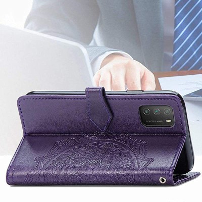 Кожаный чехол (книжка) Art Case с визитницей для Xiaomi Poco M3 Фиолетовый Кожаный чехол (книжка) Art Case с визитницей для Xiaomi Poco M3 Фиолетовый