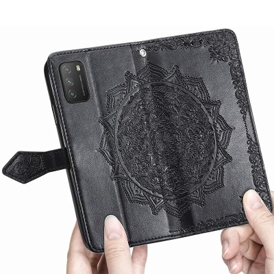 Кожаный чехол (книжка) Art Case с визитницей для Xiaomi Poco M3 Черный Кожаный чехол (книжка) Art Case с визитницей для Xiaomi Poco M3 Черный