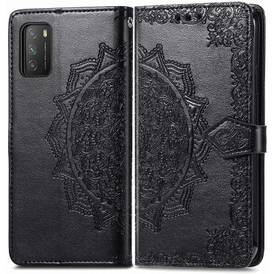 Кожаный чехол (книжка) Art Case с визитницей для Xiaomi Poco M3 Черный Кожаный чехол (книжка) Art Case с визитницей для Xiaomi Poco M3 Черный