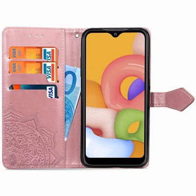 Кожаный чехол (книжка) Art Case с визитницей для Xiaomi Redmi 9C Розовый Кожаный чехол (книжка) Art Case с визитницей для Xiaomi Redmi 9C Розовый