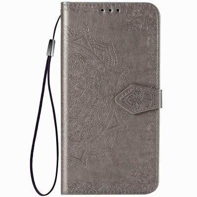 Кожаный чехол (книжка) Art Case с визитницей для Xiaomi Redmi 9C Серый Кожаный чехол (книжка) Art Case с визитницей для Xiaomi Redmi 9C Серый