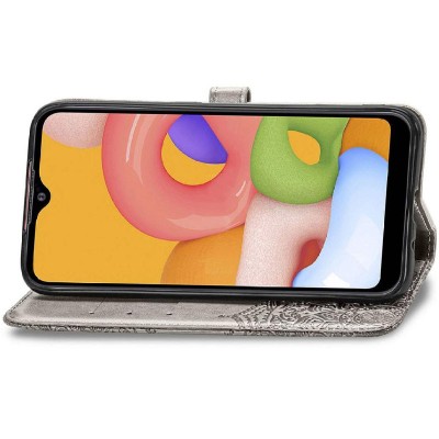Кожаный чехол (книжка) Art Case с визитницей для Xiaomi Redmi 9C Серый Кожаный чехол (книжка) Art Case с визитницей для Xiaomi Redmi 9C Серый