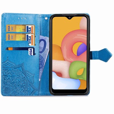 Кожаный чехол (книжка) Art Case с визитницей для Xiaomi Redmi 9C Синий Кожаный чехол (книжка) Art Case с визитницей для Xiaomi Redmi 9C Синий