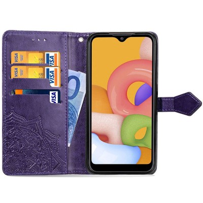 Кожаный чехол (книжка) Art Case с визитницей для Xiaomi Redmi 9C Фиолетовый Кожаный чехол (книжка) Art Case с визитницей для Xiaomi Redmi 9C Фиолетовый